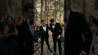 The BEST GAY WEDDING COUPLE #gaywedding #shorts #gaylove #gaycouplevlogs #musclegay #gaymuscle