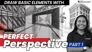 How to Create Basic Elements in Perspective Drawing | Part 1 | Tips for Design & Arch Entrance Exams