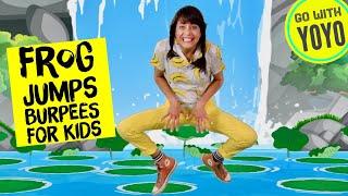 JUMP like a FROG!   Fun Kids Fitness Videos
