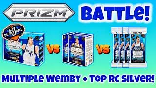 *PRIZM BATTLE!* 2023-24 Panini Mega vs Blasters vs Value Packs!  Multiple Wemby + Top RC Silver!