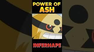 POWER OF ASH INFERNAPE  #pokemon  #shorts