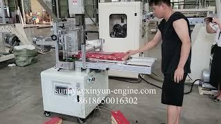 Cheap price manual facial tissue paper carton boxed sealing packing machine