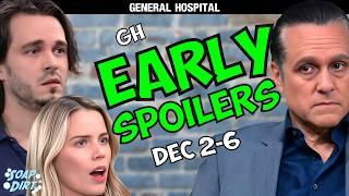 General Hospital Early Spoilers Dec 2-6: Lucky Digs, Sasha Shocker & Sonny Rages #gh