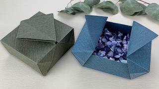 禮物包裝｜摺紙禮物盒教學/Origami Paper Box（2024 Update）