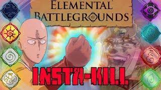 ROBLOX- Elemental Battlegrounds: 3 OP Insta-Kill Combos