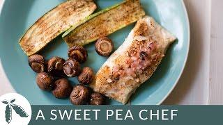 Baked Sea Bass & Zucchini Sheet Pan Recipe | A Sweet Pea Chef