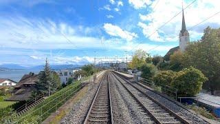  4K  Zürich HB - Luzern cab ride, Switzerland [09.2019] Führerstandsmitfahrt