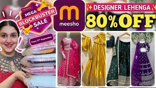 MEESHO Designer Lehenga Under 1500| Meesho Mega Sale | Meesho Wedding Lehenga #meesho #sale