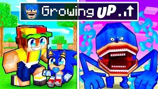 GROWING UP as a SHIN SONIC In Minecraft!