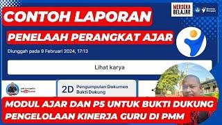 CONTOH LAPORAN PENELAAH PERANGKAT AJAR MODUL AJAR DAN P5 UNTUK BUKTI DUKUNG PENGELOLAAN KINERJA GURU