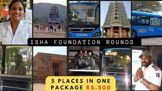 BMTC Isha foundation rounds 5 places #ishafoundation #busdetails #bmtcbus #chikkaballapura #nandi