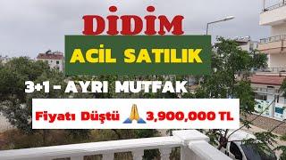 SATILDI. FİYATI DÜŞTÜ 🟧 Didim'de Satılık Daire 3+1 Ayrı Mutfak 3,900,000 TL #didim #bodrum #ev