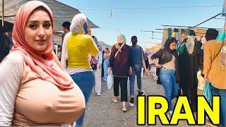 IRAN  Walking Tour in the Lovely and Crowded of City Isfahan ایران