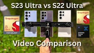 Shocking Difference! Galaxy S23 Ultra vs S22 Ultra Exynos & SD Low Light 4K Video Comparison