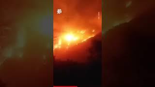 Massive Wildfire Ravages Forest Near Tetouan