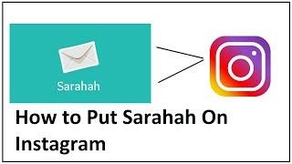 how to put sarahah on instagram