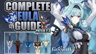 EULA - UPDATED COMPLETE GUIDE - 3/4/5 Weapons, Combos, Artifacts, Team Comps | Genshin Impact