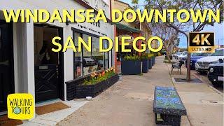 Windansea Downtown in La Jolla, CA | Charming Seaside Town | 4K Walking Tour