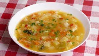 Como hacer una sopa de verduras casera - comidas rapidas y faciles de preparar