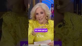 Evento histórico: primera vez que Mirtha Legrand pide perdón #mirthalegrand #garciamoritan