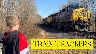 TRAIN TRACKERS # 38 - CSX  DOUBLE DECKER // DOUBLE VISION FREIGHT TRAINS