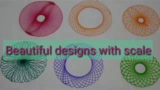 Spinograph Designs || Beautiful ruler Patterns for kids|| Ruler scale