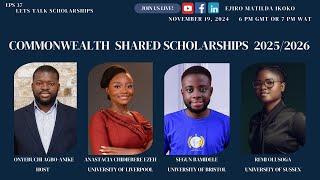 Commonwealth Shared Scholarships 2025/2026