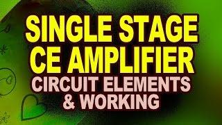 SINGLE STAGE CE AMPLIFIER | CIRCUIT ELEMENTS AND WORKING