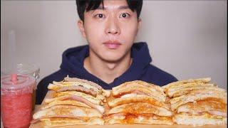 저는 햄치즈토스트가 제일 좋아요 이삭토스트 먹방 ! ! ! ㆍFrench toasts Mukbang ASMR EATING SHOW