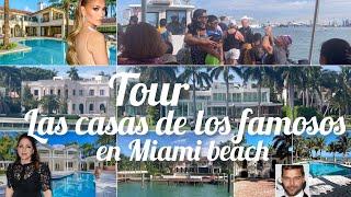 Las casas de los famosos tour en bote️ por Miami beach️