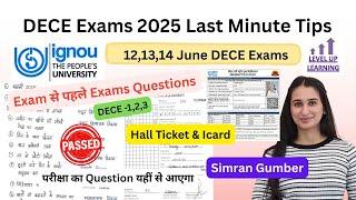 DECE June 2025 Exams Important Questions Level Up Learning Simran Gumber
