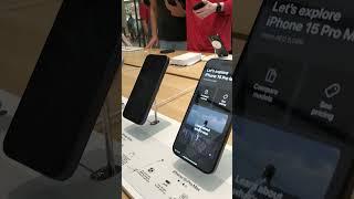 I phone 15 Pro max in Dubai mall Apple store