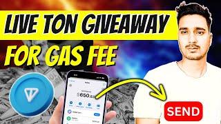 Live Ton Giveaway | For tap 2 Earn Gas Fee | Hamster Kombat And Dogs Coin