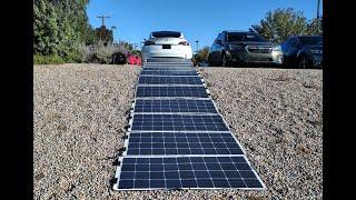 2000W Mobile Tesla Solar Charger - version 3.0 - more solar, lower mass, battery in frunk!