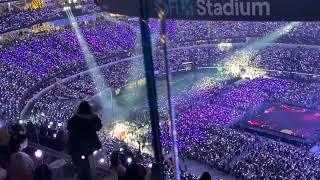 Massive #btsarmy & fans D-1  BTS Permission to Dance LA #losangeles  SOFI stadium (11272021) #bts