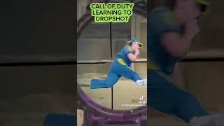 Call of Duty Girl gamer Trying to dropshot fail