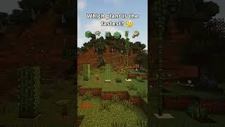 Which plant is the fastest || #viralshorts || #minecraft || #shorts || @stevie stupid || CrazyGamer