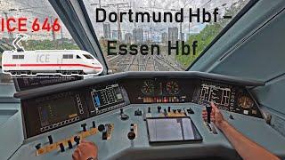 POV: This was unexpected! | ICE 646 Dortmund Hbf - Essen Hbf | ICE cab ride | BR 402 | 4K HDR