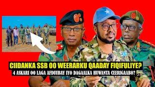 Xog Ciidanka Ssb oo Weerarku Qaaday Fiqifuliye iyo 4 askari oo Huwantu Afdubatay? Dagaalka Cerigabo?