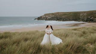 Our Elopement Ceremony | Holywell Bay, Cornwall