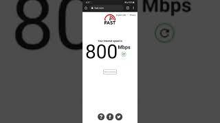 fast.com speed test (crazy speeds!)