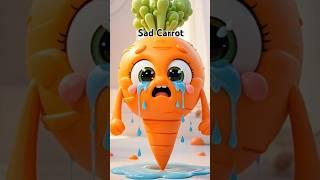 Sad carrot , the sadness of carrots seeing their friends..