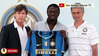 Watch how Muntari reacted when Mourinho Called him to play for Inter Milan