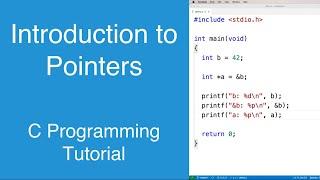 Introduction to Pointers | C Programming Tutorial