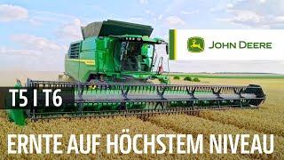 JOHN DEERE Mehrtrommel-Mähdrescher T5 I T6: Schüttler-Mähdrescher der nächsten Generation