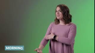 Learn How to Sign Morning in ASL | LearnHowToSign.org