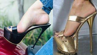 very Pretty  Pencil High heels Shoes sandals Collection for ladies footwear