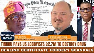 Rufai Oseni: Tinubu Pays US Lobbyists $2.7m to Destroy Drug Dealing Certificate Forgery Scandals