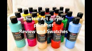 Shuttle Art acrylic paint review and swatches