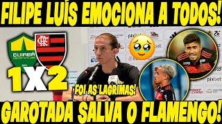 EMOÇÃO A MILHÃO! FILIPE LUÍS DEIXA TODOS COM EMOÇÃO A FLOR DA PELE PÓS FLAMENGO 2-1 CUIABÁ!